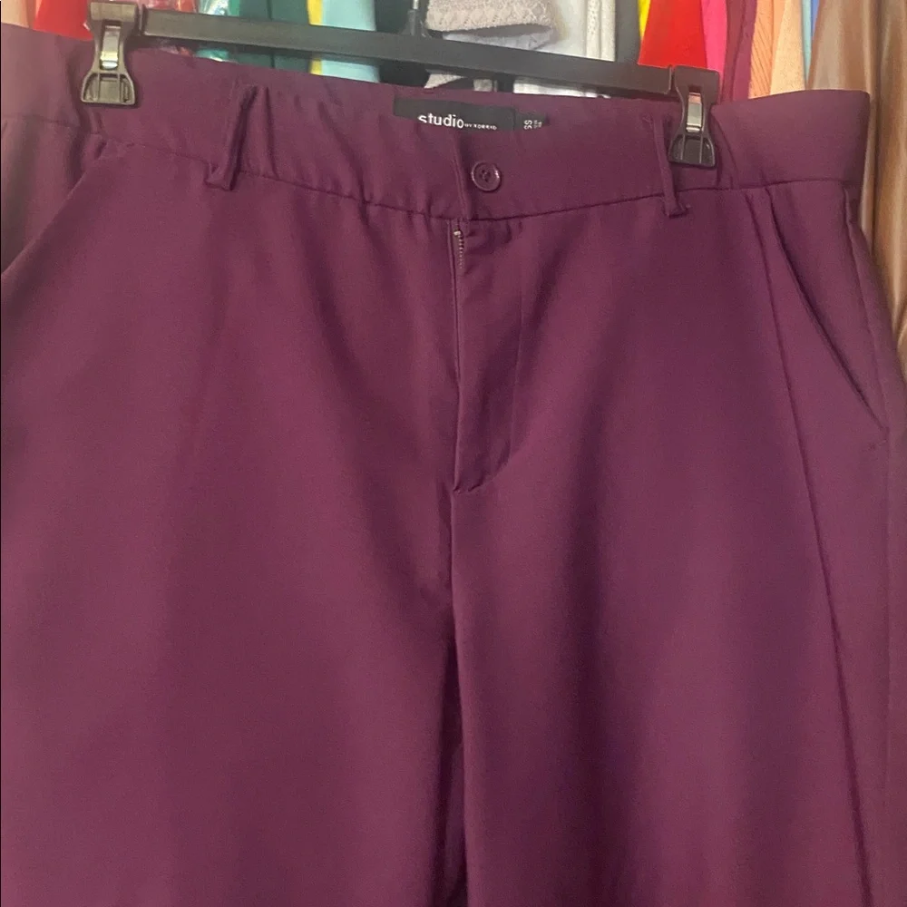 Torrid Deep Purple Trousers - Picture 2 of 5